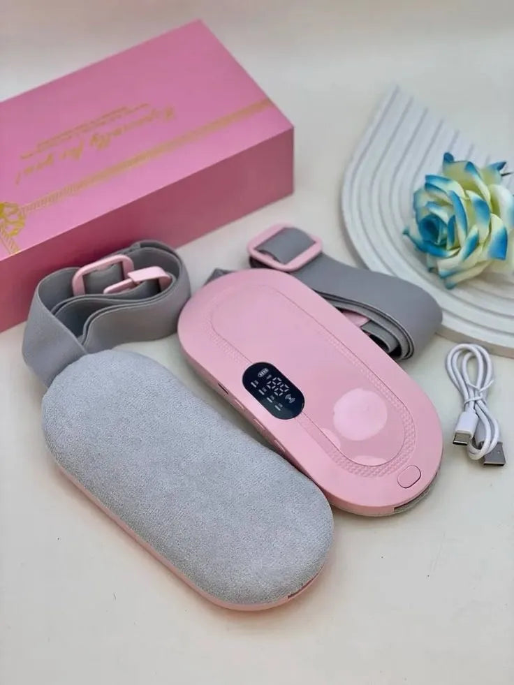 Heating Belt for Period Pain Relief USB Rechargeable Electric Waist & Stomach Heating Pad Menstrual Cramps Pain Relief Belt