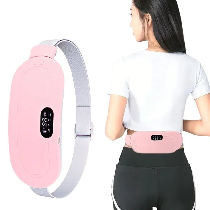 Heating Belt for Period Pain Relief USB Rechargeable Electric Waist & Stomach Heating Pad Menstrual Cramps Pain Relief Belt