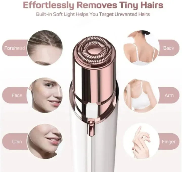 FLAWLESS 3-in-1 USB Rechargeable Hair Removal Tool for Women, Painless Hair Treatment for Face & Body, Finishing Touch - Facial Hair Remover For Women Woman Hair & Eye Brow Shaper Upper Lips Hair Removing Machine Compact Design
