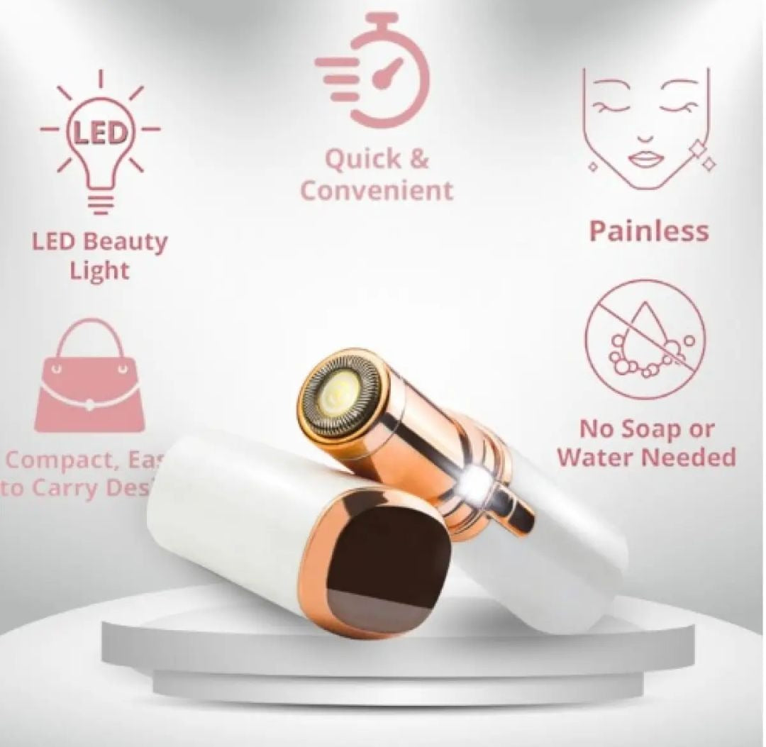 FLAWLESS 3-in-1 USB Rechargeable Hair Removal Tool for Women, Painless Hair Treatment for Face & Body, Finishing Touch - Facial Hair Remover For Women Woman Hair & Eye Brow Shaper Upper Lips Hair Removing Machine Compact Design
