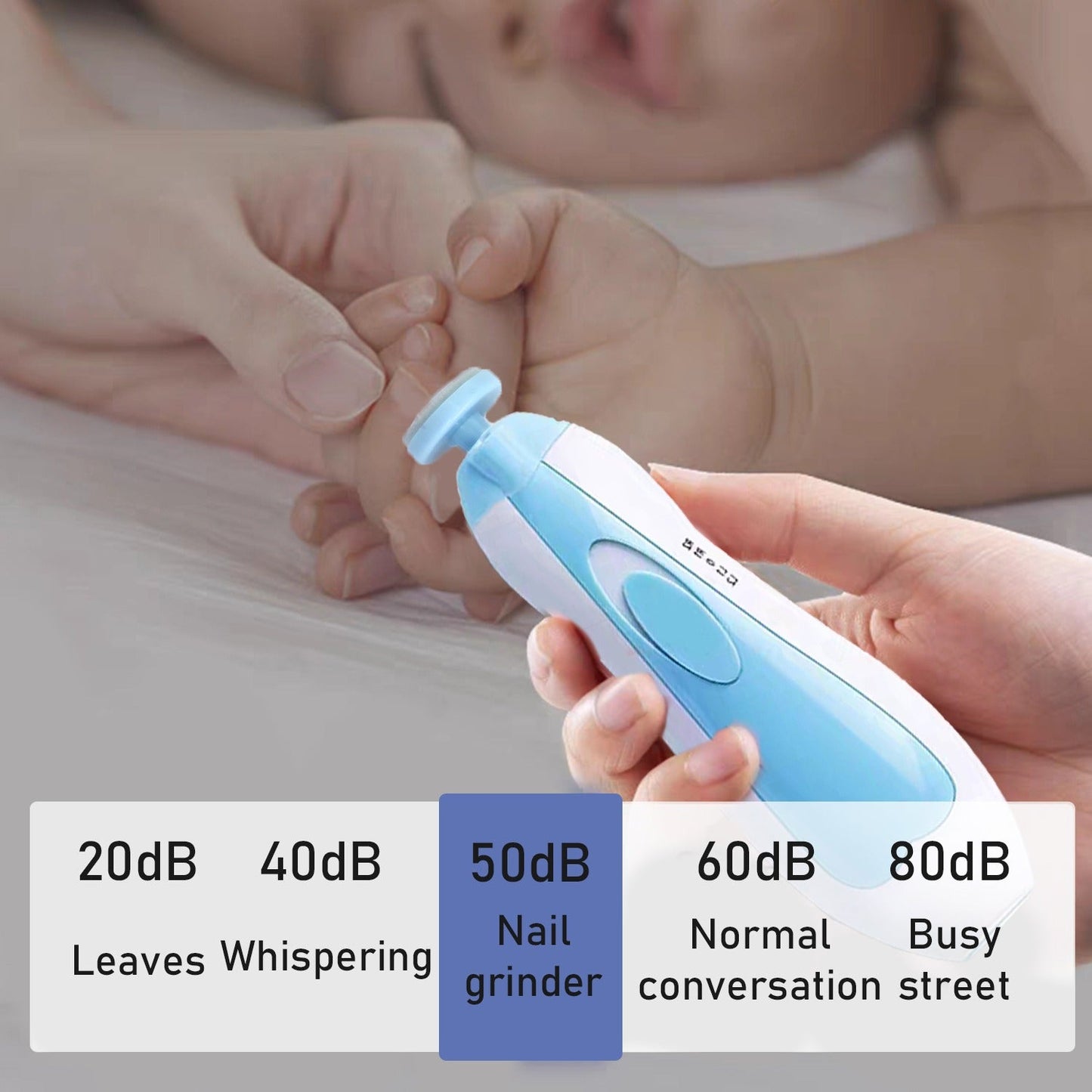 Baby Nail Trimmer Portable Electric Baby Manicure Pedicure Nail Clippers Infant Newborn Baby Nail Cutter